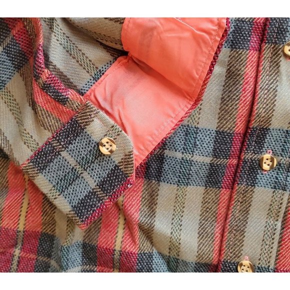 Vintage Bull Run Rugged Wear PLAID FLANNEL Button Down SHIRT Men's Medium - Picture 3 of 8